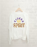 LSU Tigers Spirit White Thrifted Sweatshirt