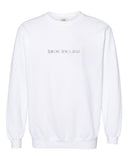 Making Spirits Bright White CC Sweatshirt (Front/Back Design)