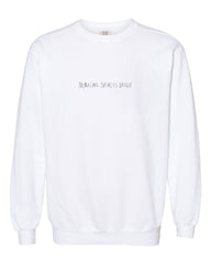 Making Spirits Bright White CC Sweatshirt (Front/Back Design)