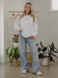 Making Spirits Bright White CC Sweatshirt (Front/Back Design)