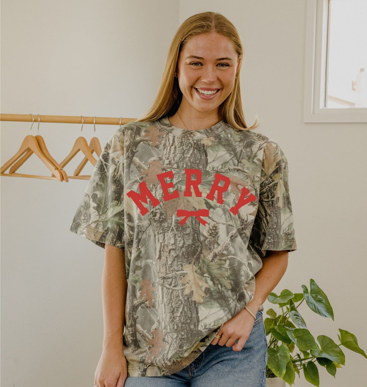 Merry Bow Camouflage Tee