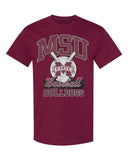 Mississippi State Bulldogs Baseball Maroon Tee