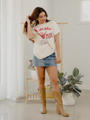 Mississippi State Bulldogs Rah Rah Off White Thrifted Tee