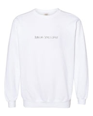 Making Spirits Bright White CC Sweatshirt (Front/Back Design)