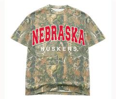 Nebraska Huskers Filled Gault Camouflage Tee