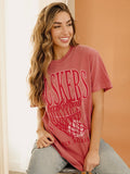 Nebraska Huskers Big Basketball Red Tee