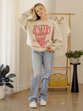 Nebraska Huskers Big Basketball Sand Thrifted Sweatshirt