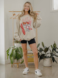 Nebraska Huskers Courtside Basketball Sand Thrifted Sweatshirt