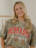 Nebraska Huskers Filled Gault Camouflage Tee