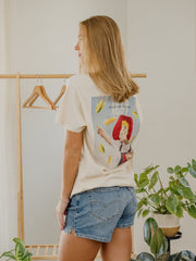 Nebraska Huskers Herbie's Version Front/Back Off White Thrifted Tee