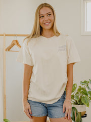 Nebraska Huskers Herbie's Version Front/Back Off White Thrifted Tee