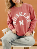 Nebraska Huskers Mega Arch Red Sweatshirt