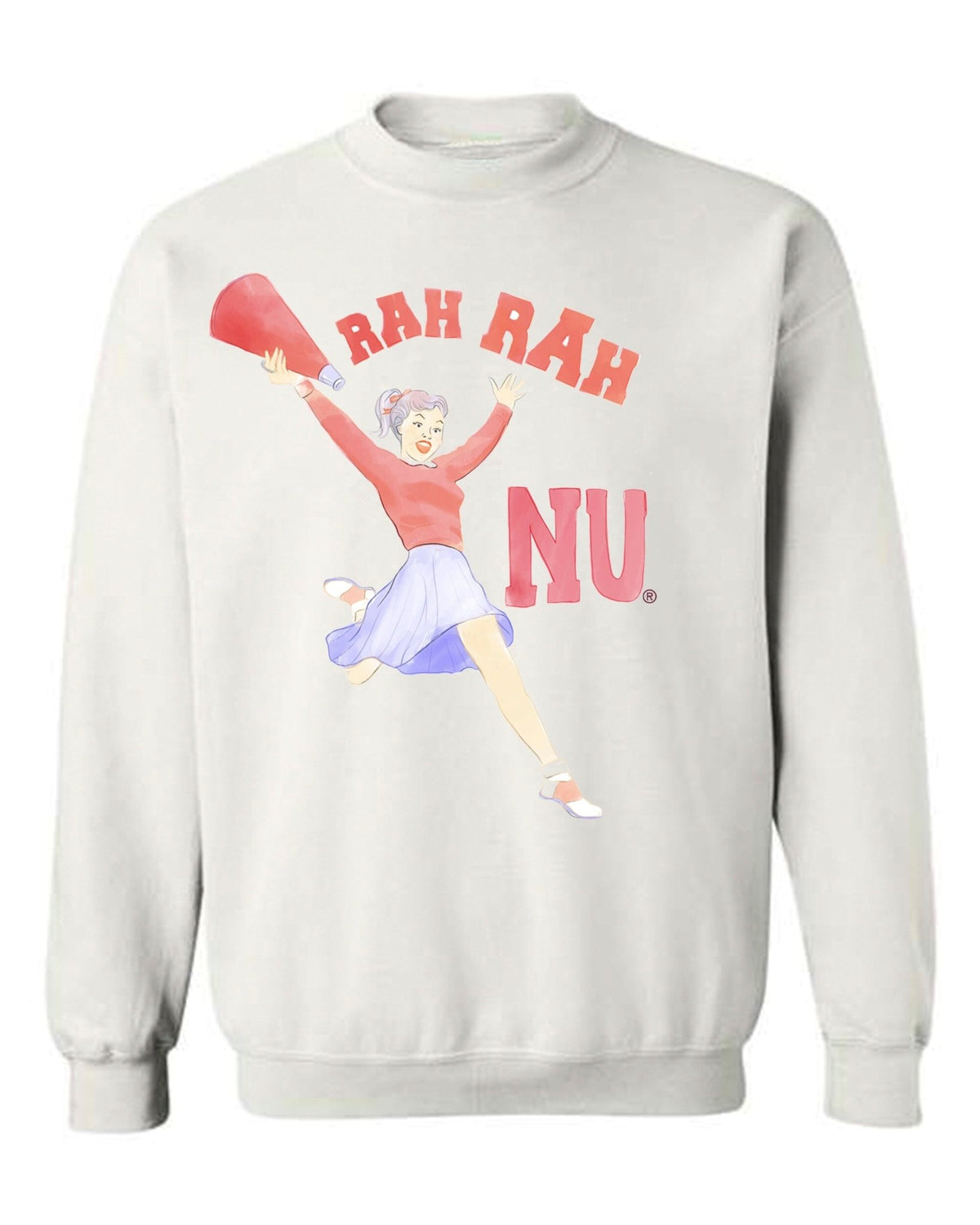 Nebraska Huskers Rah Rah White Sweatshirt