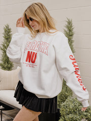 Nebraska Huskers Sporty White Sweatshirt