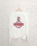 Nebraska Huskers Volleyball Mascot White Thrifted Sweatshirt