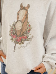 Not My First Derby Ash Gray Sweatshirt