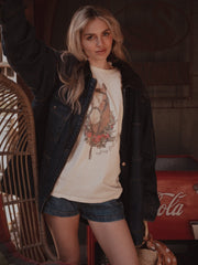 Not My First Derby Off White Thrifted Tee