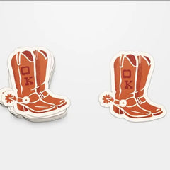 OK Cowboy Boot Western Sticker
