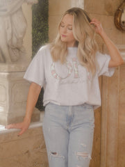 OK Palace Rose Ash Thrifted Tee