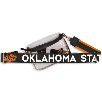 Oklahoma State Hailey Clear Sling Bag with Logo Strap