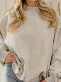 Arkansas Western Established Date Gray Mock Neck Reversible Sweatshirt