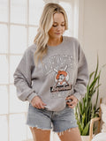 OSU Cowboys Baseball Gray Thrifted Sweatshirt