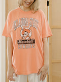 OSU Cowboys Baseball Orange Tee