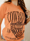 OSU Cowboys Big Basketball Orange Tee