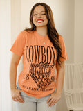 OSU Cowboys Big Basketball Orange Tee