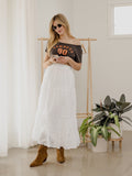 OSU Cowboys College Arch Black Off Shoulder Tee