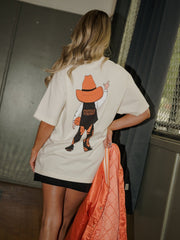 OSU Cowboys Double Baller Off White Heavyweight Tee
