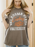 OSU Cowboys Draft Charcoal Thrifted Tee
