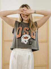 OSU Cowboys Helmet Fade Black Tank