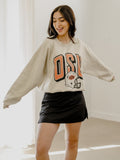OSU Cowboys Helmet Fade Sand Thrifted Sweatshirt