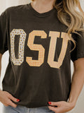 OSU Cowboys Quilted Puff Ink Pepper CC Tee
