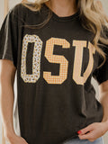 OSU Cowboys Quilted Puff Ink Pepper CC Tee