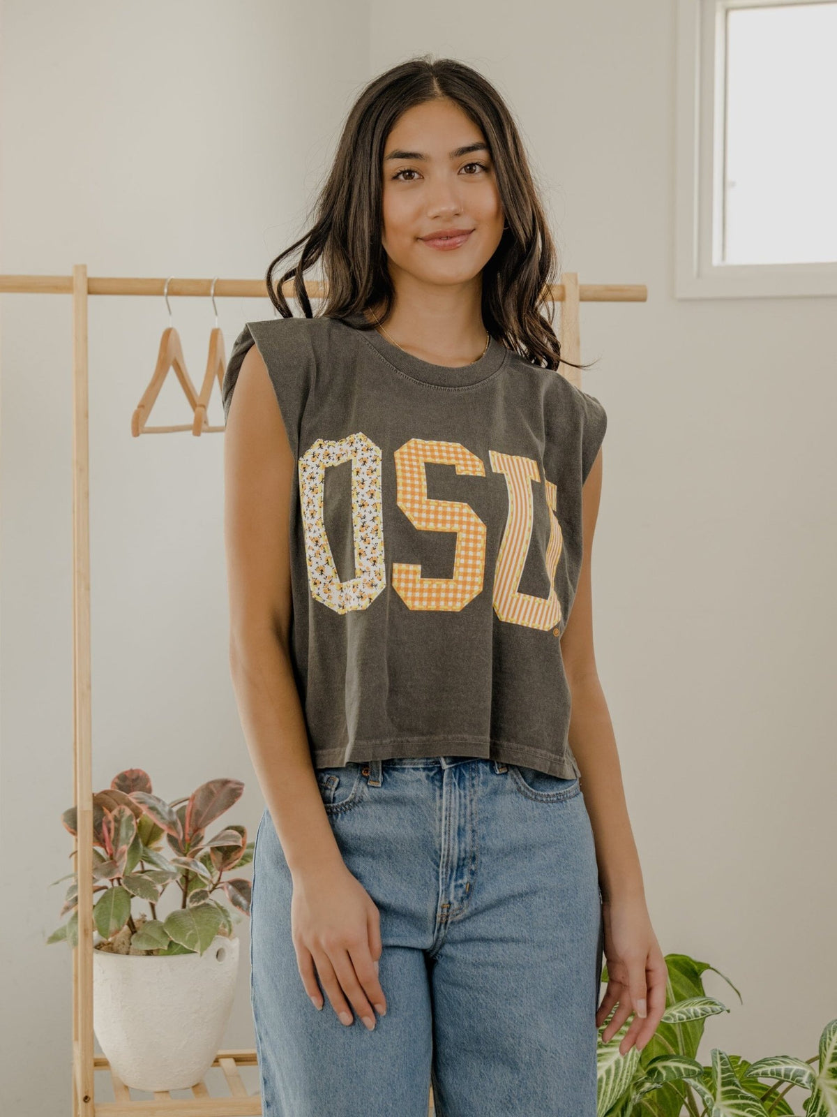 OSU Cowboys Quilted Puff Ink Smoke Tank