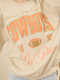OSU Cowboys Wave Arch Sand Thrifted Sweatshirt