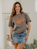 OSU Cowboys Wonka Football Charcoal Thrifted Tee