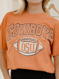 OSU Cowboys Wonka Football Orange Tee