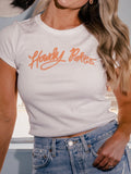OSU Howdy Pokes Off White Micro Cropped Tee