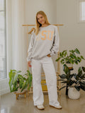 OSU Quilted Puff Ink Ash Gray Thrifted Sweatshirt