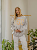 OSU Quilted Puff Ink Ash Gray Thrifted Sweatshirt