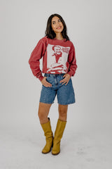 OU Barry Switzer Show Crimson Sweatshirt