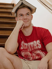 OU Player Crimson Thrifted Tee