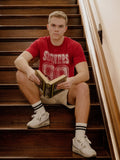 OU Player Crimson Thrifted Tee