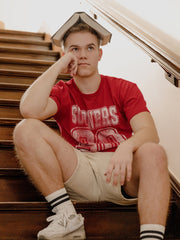 OU Player Crimson Thrifted Tee