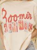 OU Sooners Cans Off White Thrifted Tee