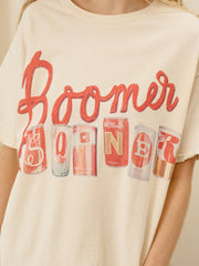 OU Sooners Cans Off White Thrifted Tee