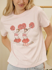 OU Sooners Cheer Pink Ellie Perfect Tee